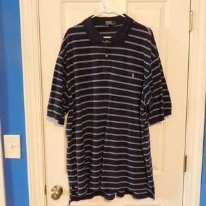 Navy Stripped Polo